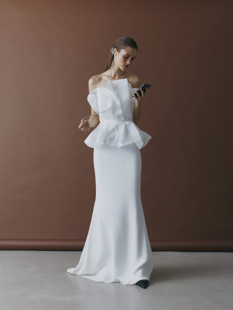 Maxi draped dress