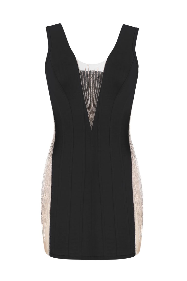 Embellished corset dress