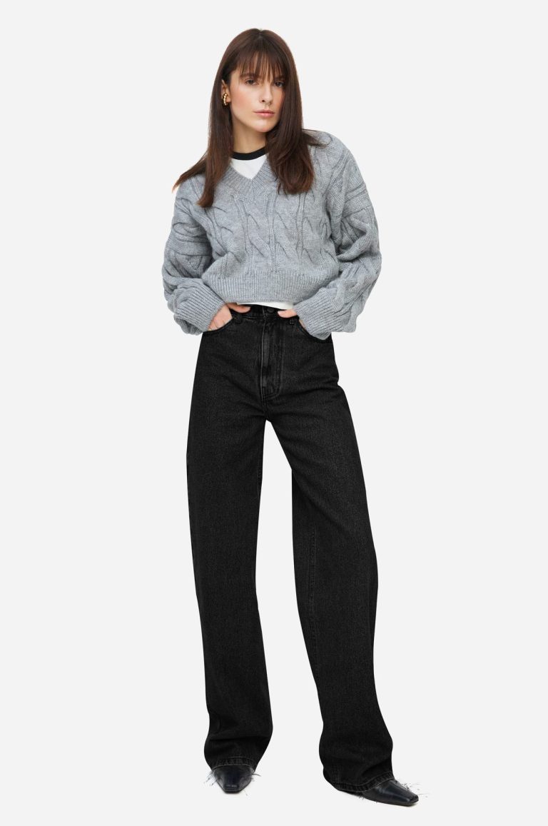 Wide leg jeans