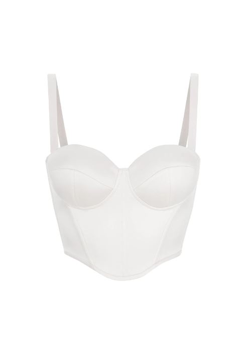 Satin top corset
