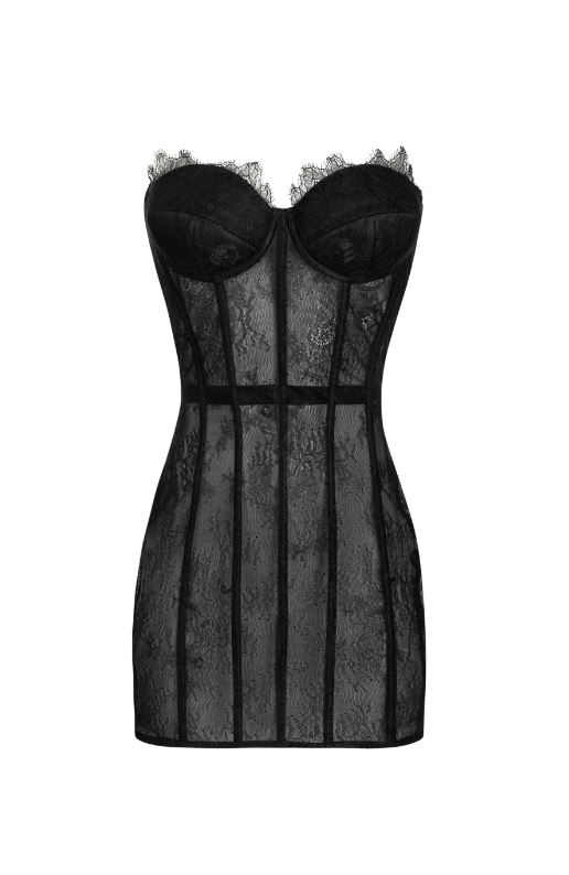 Lace black dress