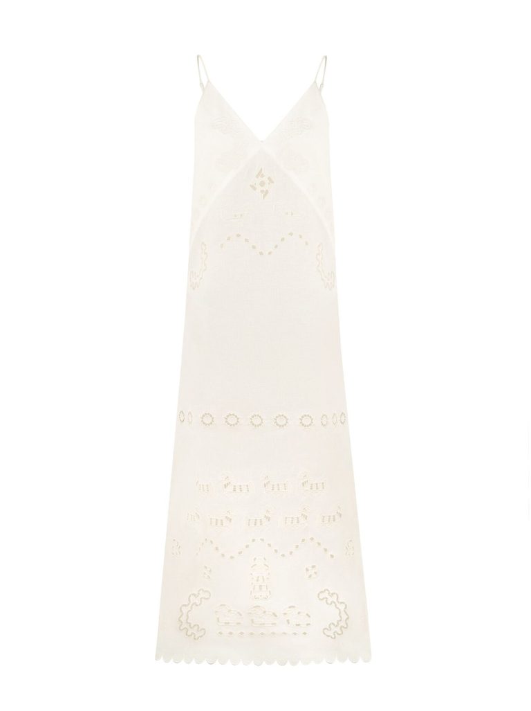 FEVRONIIA Embroidered Dress