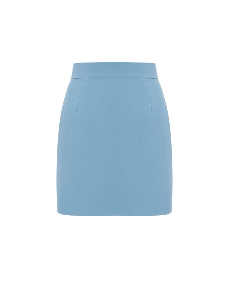 Cornflower blue mini skirt