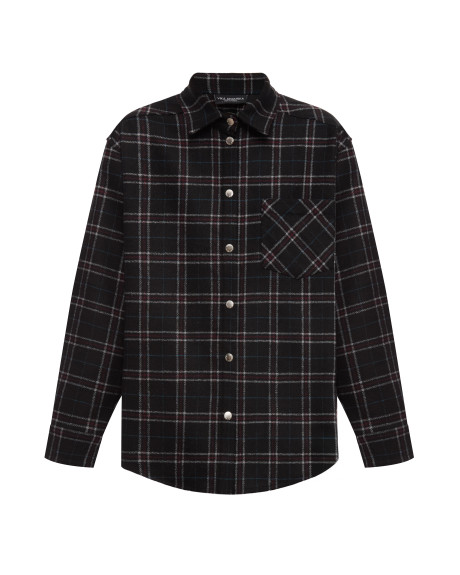 Checkered wool shirt