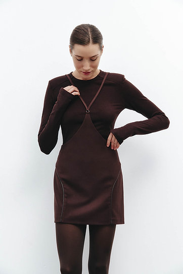 Brown sundress with straps