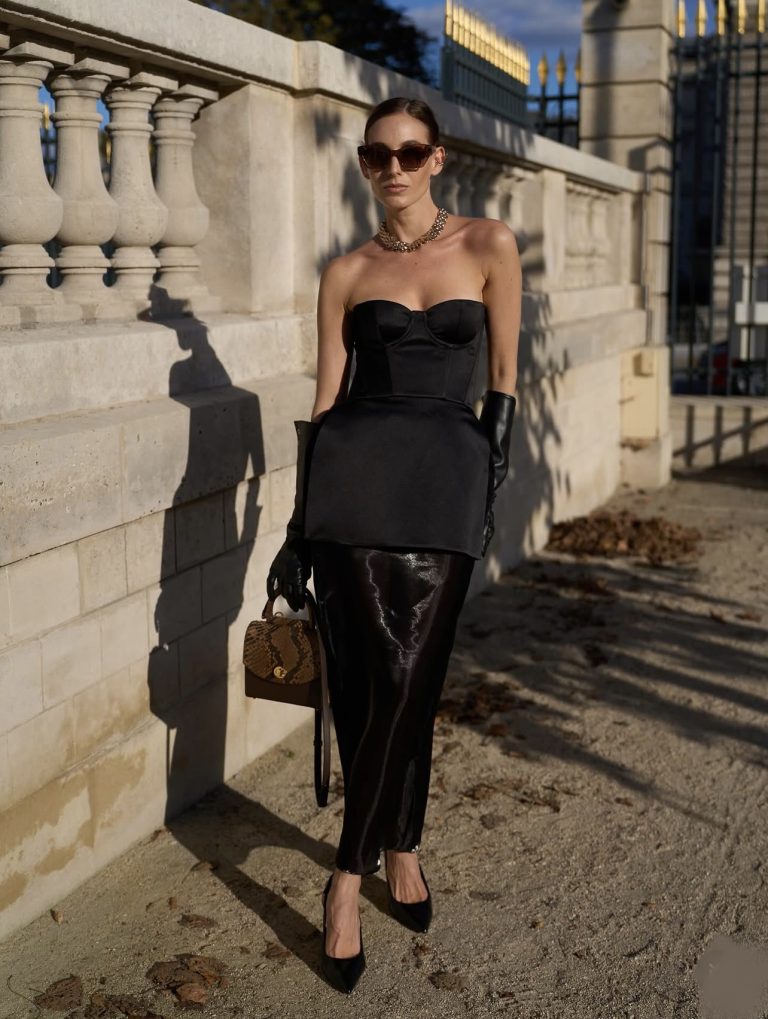 Sheer organza skirt
