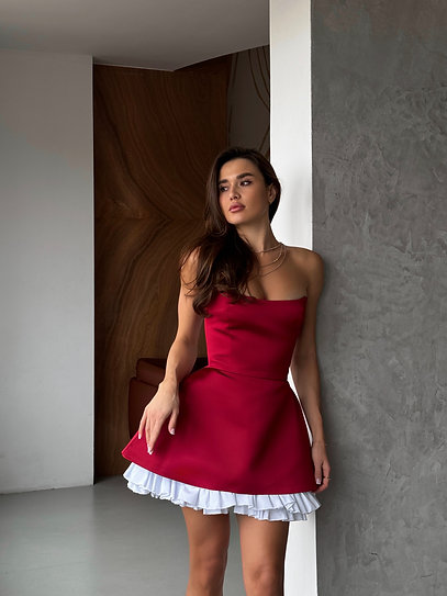 BARBIE burgundy dress