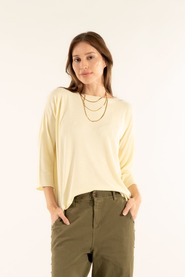 Oversized crew neck