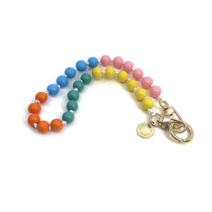 Olivia Multi Wristlet Wood Pastel Mix