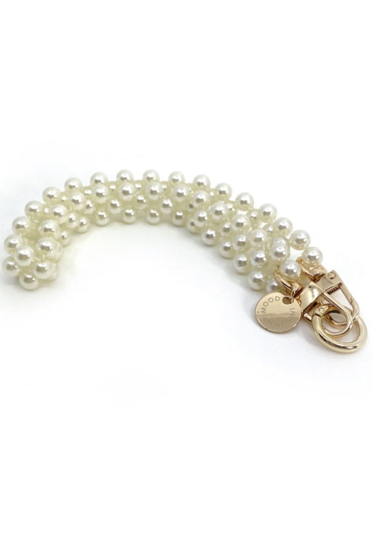 Holly Deco Wristlet Pearl Gold