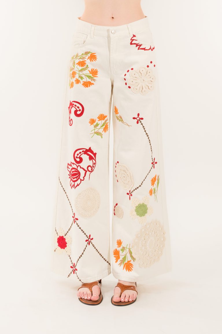 Embroidered trousers
