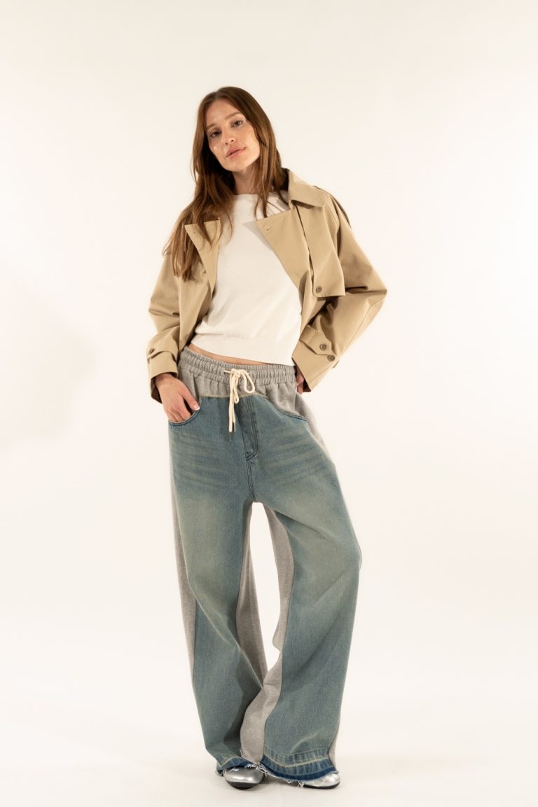 Denim safety pants