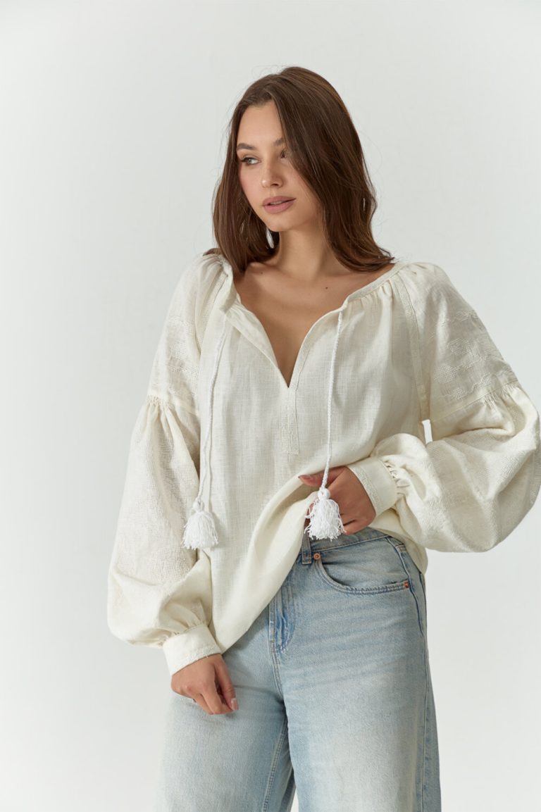 Women's embroidered shirt "Wild Rose"
