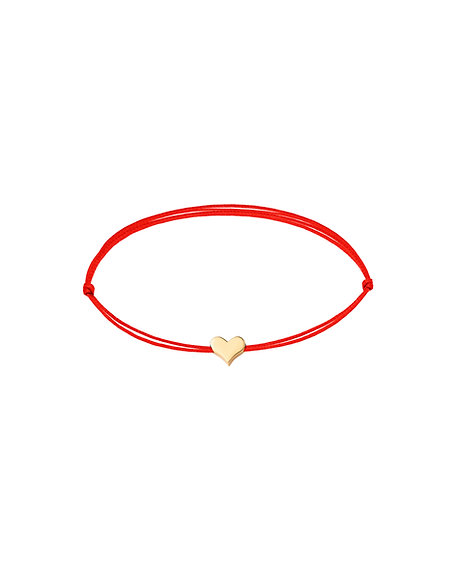 Bracelet with a Heart on a String