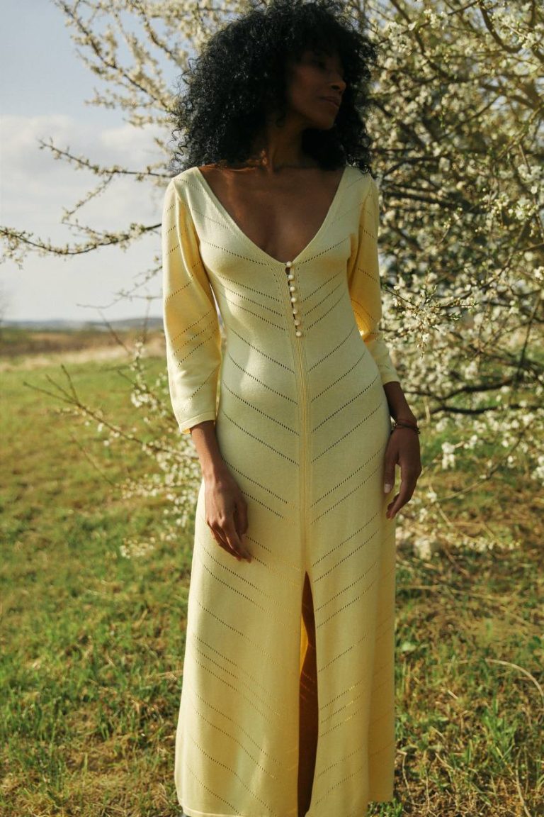 Crochet midi dress "Ajour"