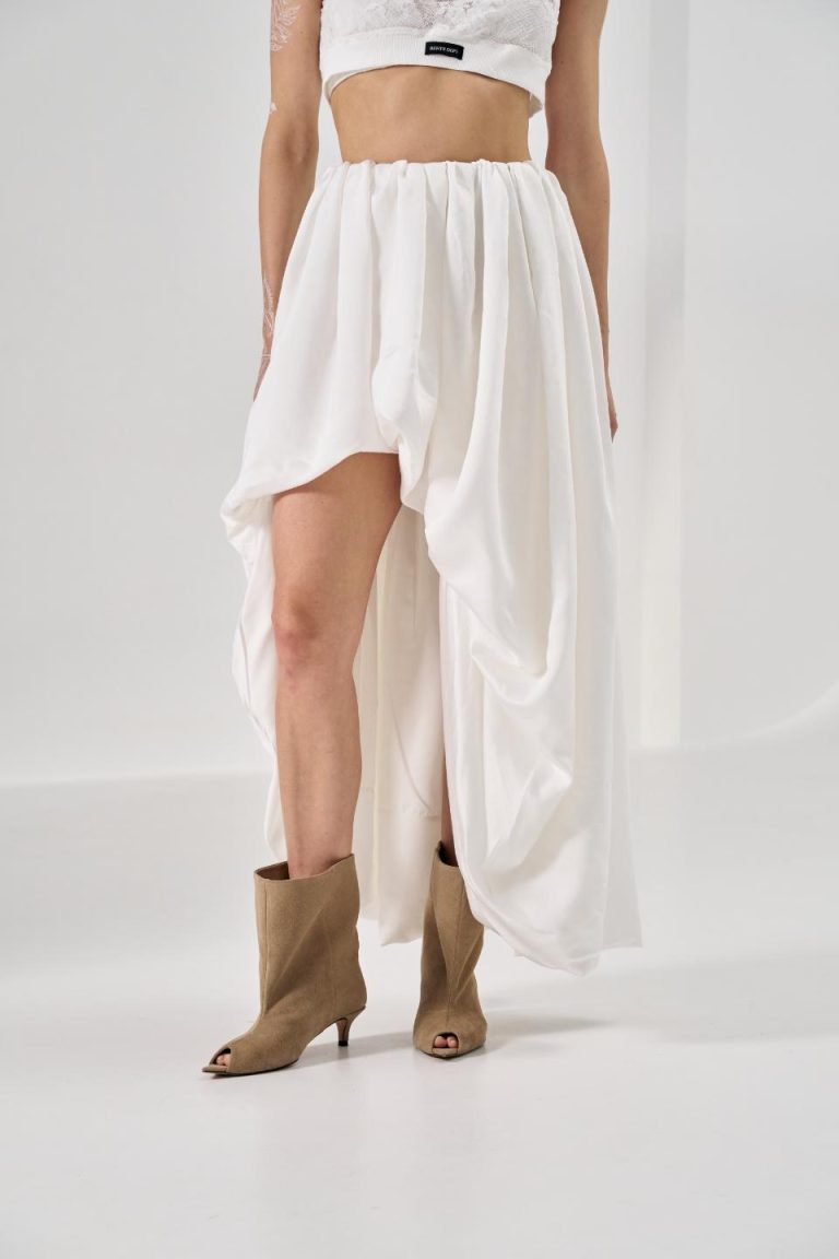 Asymmetrical Tencel skirt